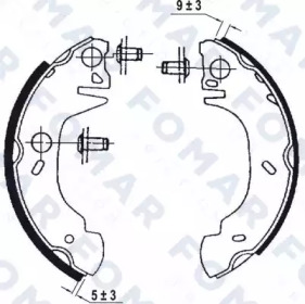 Комлект тормозных накладок FOMAR Friction FO 0644